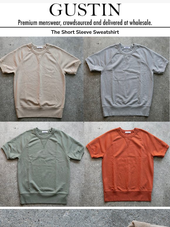 Old School Icon - Short Sleeve Sweatshirts | Monster Stripe Selvedge