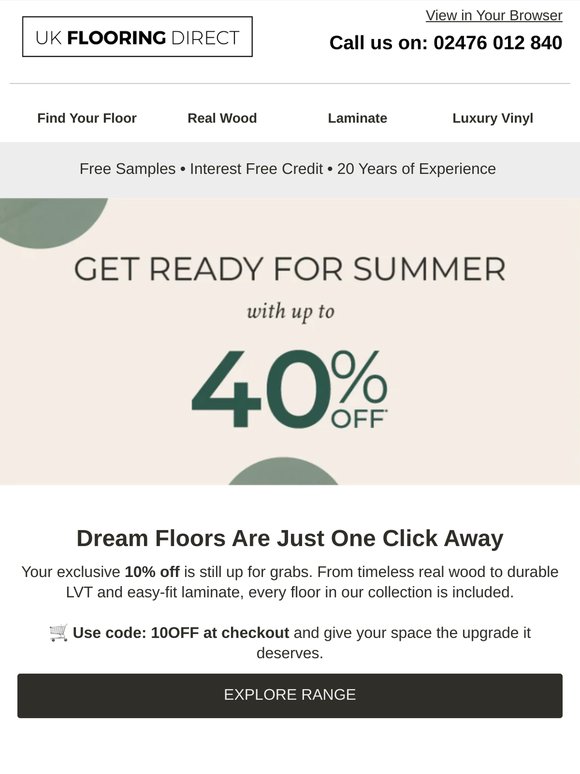 Your 10% discount is still waiting...