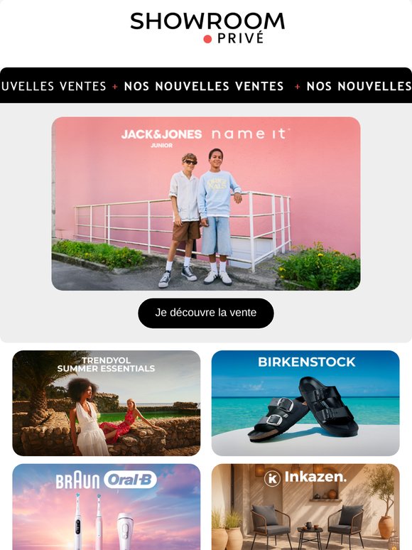 JACK&JONES JUNIOR, NAME IT, SPORTSWEAR CLUB, TRENDYOL SUMMER ESSENTIALS et 16  nouvelles ventes en ligne aujourd'hui