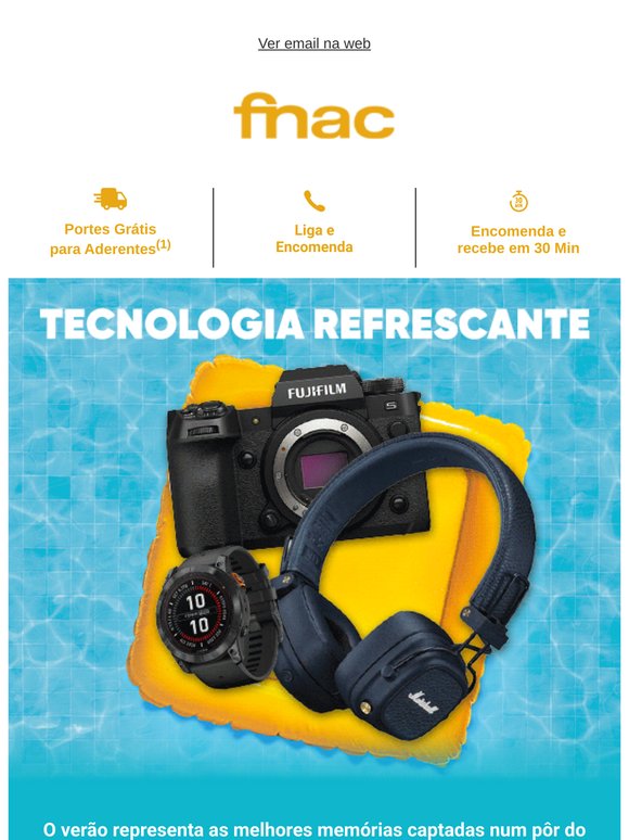 Leva contigo a inovação FNAC neste verão!☀️🧑‍💻