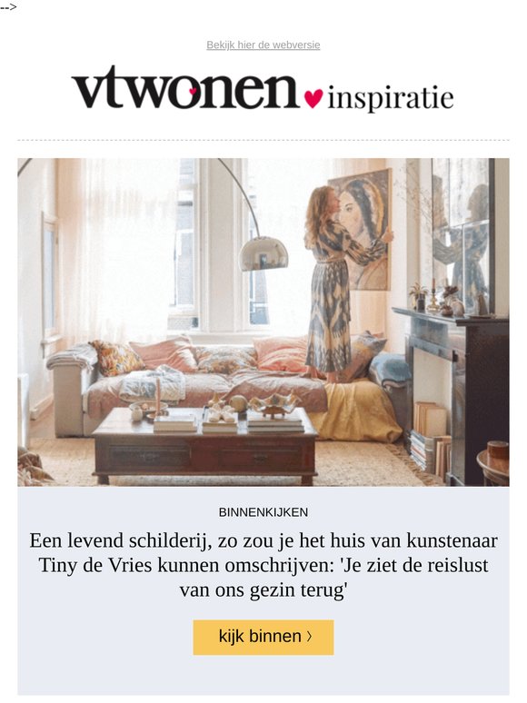 Binnenkijken in een levend schilderij bij kunstenares Tiny