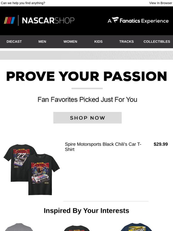 Thanks For Visiting The Official NASCAR Shop