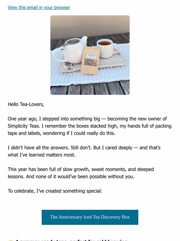 A Year of Tea, Thanks to You – special gift inside