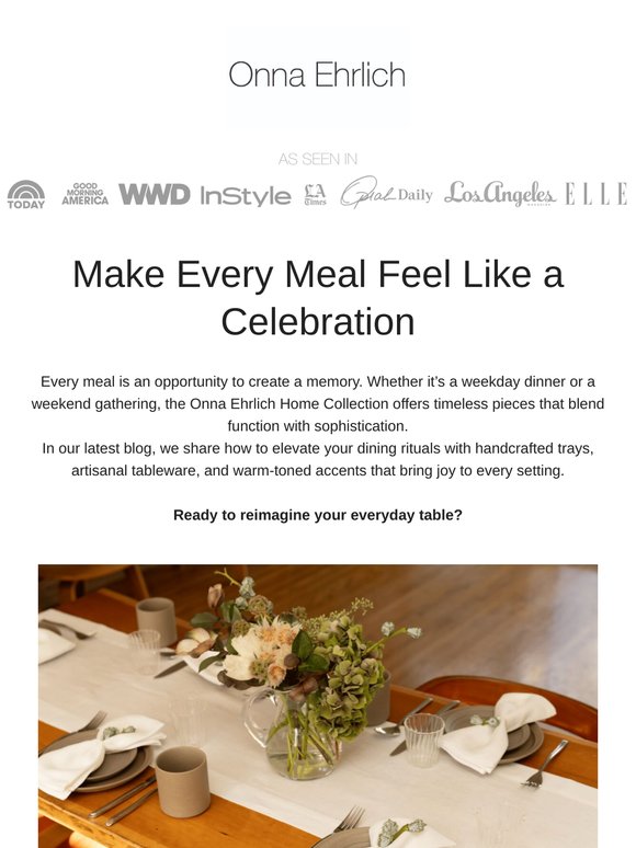 Make Every Meal Feel Like a Celebration