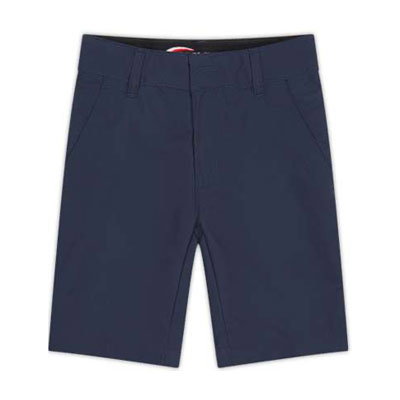 Boys Flat Front Shorts - Size 4, Navy