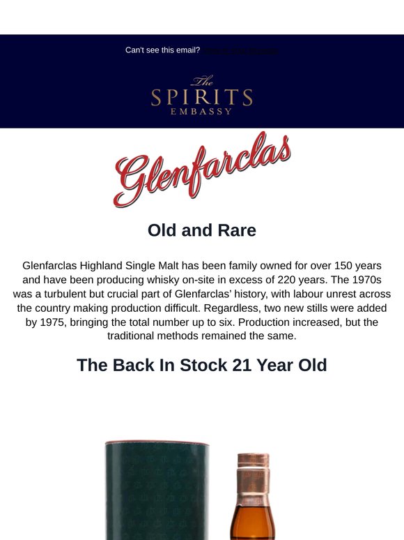 Don't Miss Old & Rare Glenfarclas