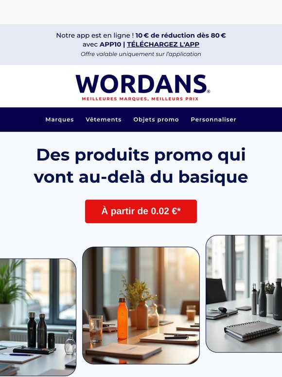 Plus de 4 500 objets promotionnels qui servent vraiment 💼