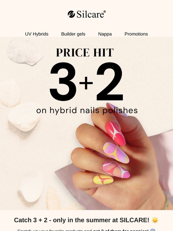 🌞 Summer Special: 3+2 on UV Hybrids Builder Gels Nappa!