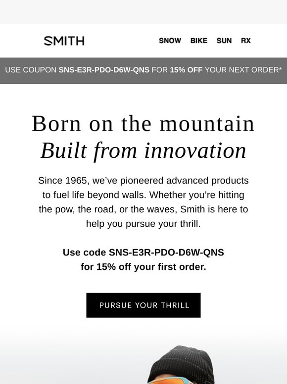 Pursue Your Thrill: 15% Off Code Inside