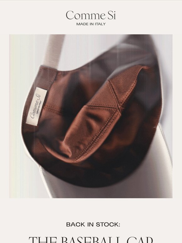 Back In Stock: The Silk-Lined Baseball Cap