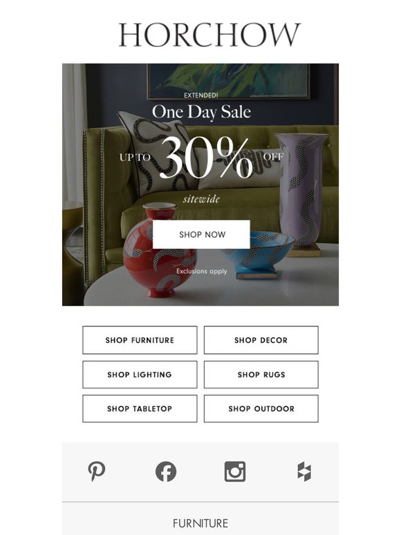 Extended: Up to 30% off sitewide
