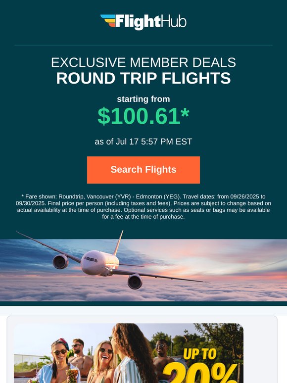 ✈ Round Trip Flights from $100.61 | Available Now