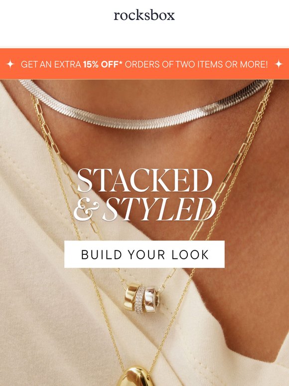 ✨Stack Necklaces. Save 15%.