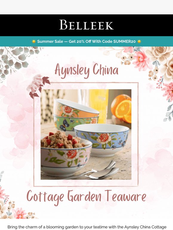Floral Teaware for Summer Sipping 🌸