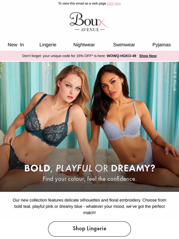 Lingerie that feels like a dream, looks like a statement