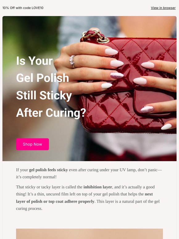 Gel Polish Still Sticky After Curing? 🤔 Here's Why