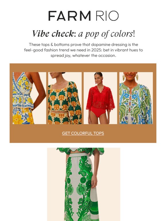 Vibe check: a pop of colors!