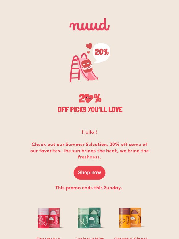Summer Selection with 20% off