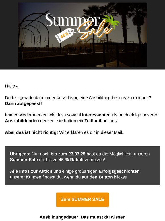 Kein Zeitlimit? Die Ausbildungsdauer erklärt!
