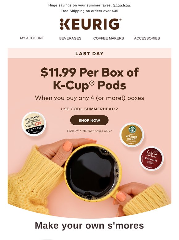Brew it or lose it - $11.99 per box ends today!