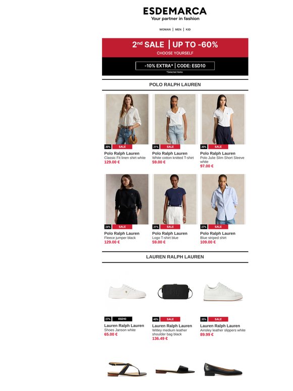 Looks that make a difference ❤️ Up to 60% off and an extra 10% on your must-haves