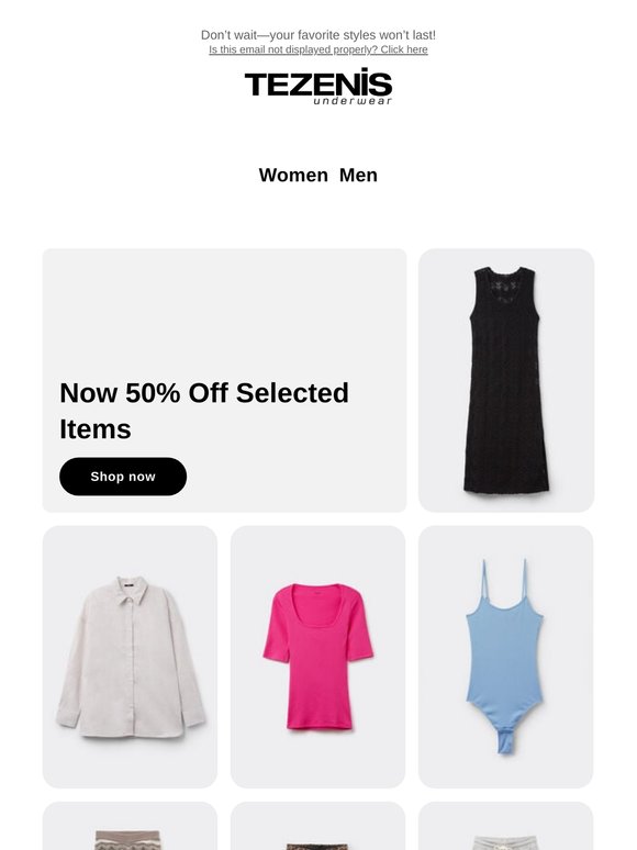 50% Off Spring Summer items🔥