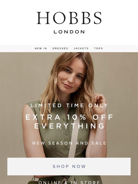 EXTRA 10% OFF EVERYTHING.