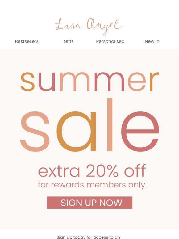 EXCLUSIVE extra 20% off sale 🌞