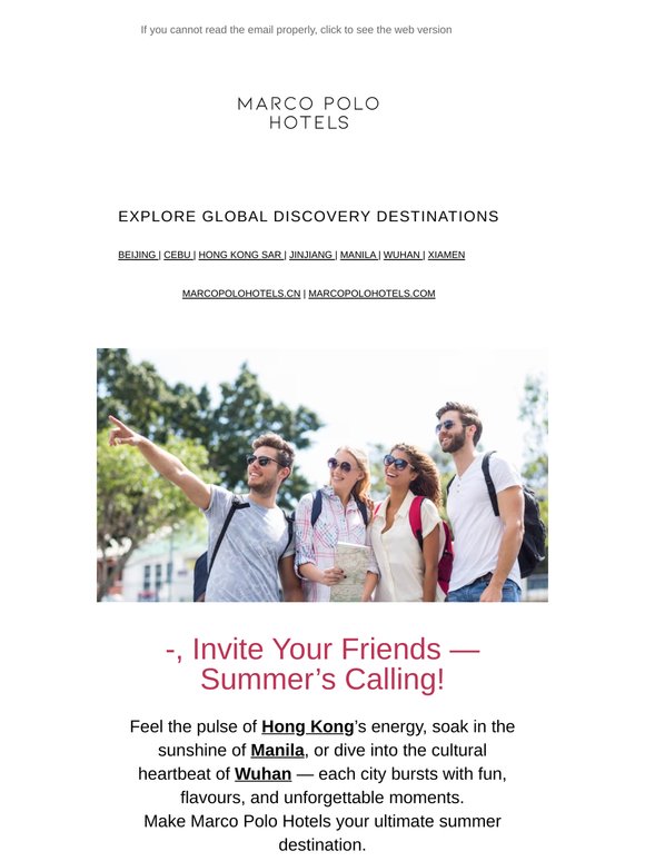 —, Invite Your Friends —  Summer’s Calling!