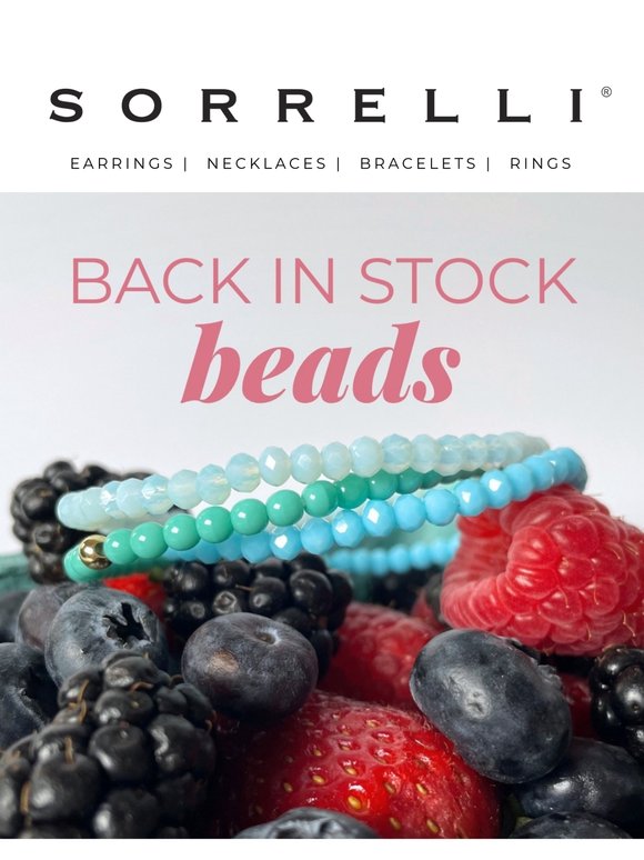 Back in stock: the beads everyone’s wearing