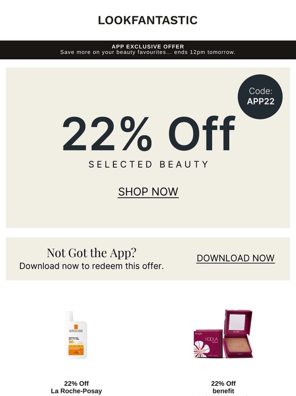 Now Live: 22% Off