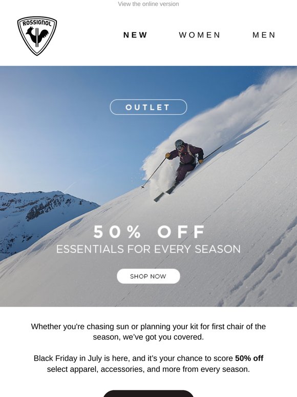 ☀️❄️ Black Friday in July: 50% Off All Seasons