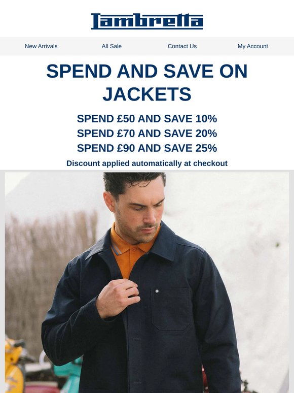 SPEND AND SAVE ON JACKETS!