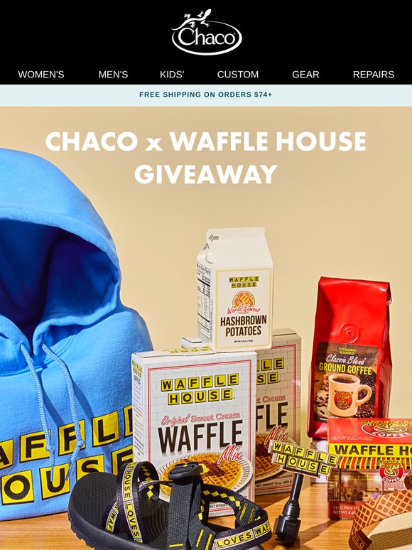 GIVEAWAY: Win the LAST PAIR of Chaco x Waffle House