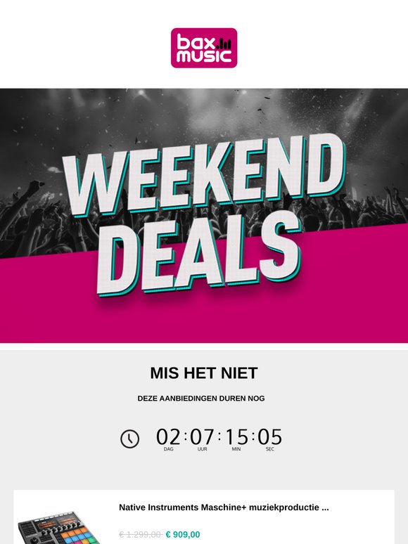 Luid het weekend in 🔊