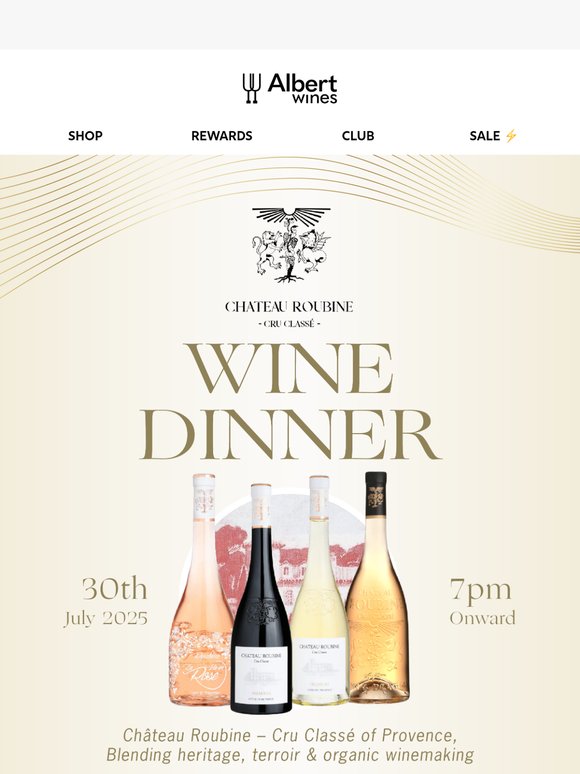 ✨ French Wine, Fine Food – Château Roubine Takes Over Sage