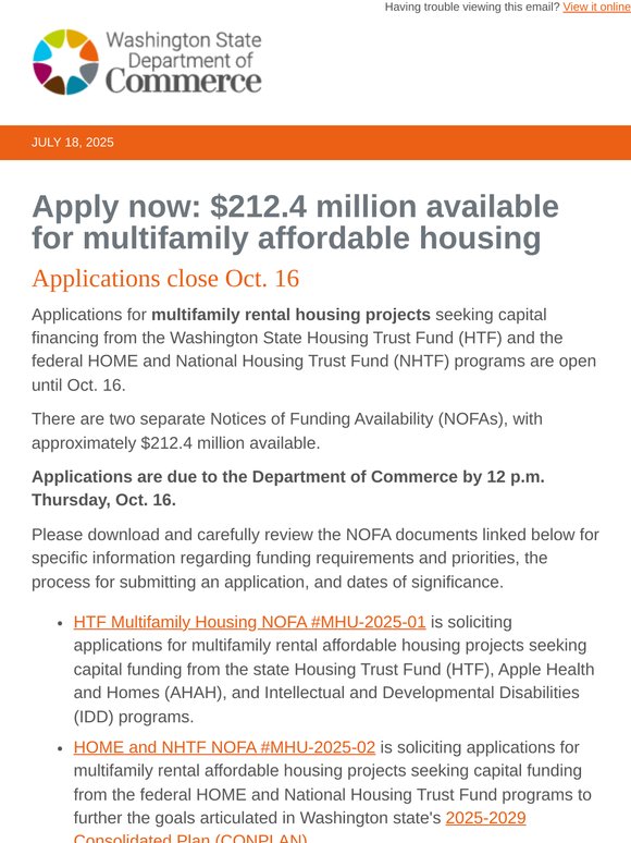Apply now: $212.4 million available for multifamily affordable housing