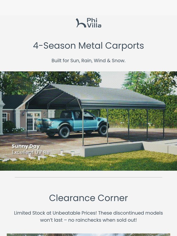 Your RV/Car Needs a dry, shaded home too