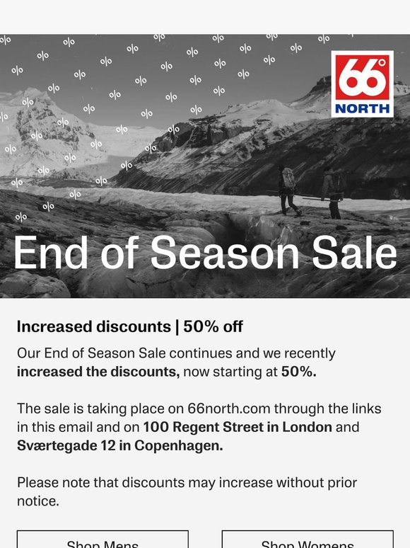 Our End of Season Sale continues!