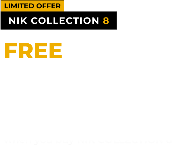 Limited Offer - Free DxO PhotoLab 8 or DxO ViewPoint 5 when you buy NIK COLLECTION 8