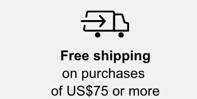 Free shipping on purchases of US$75* or more