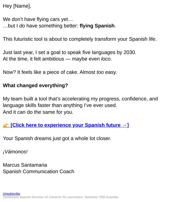 Your Spanish future is inside