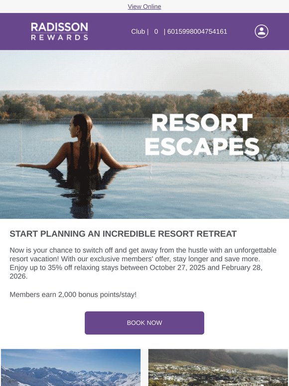🎁 Resort Escapes: Up to 35% off!