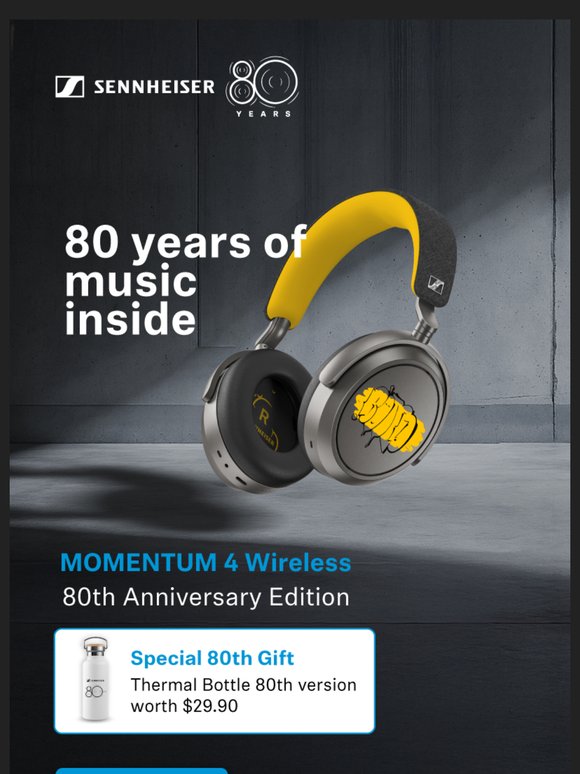 NEW: Limited-edition 80th Anniversary Edition of our award-winning MOMENTUM 4 Wireless