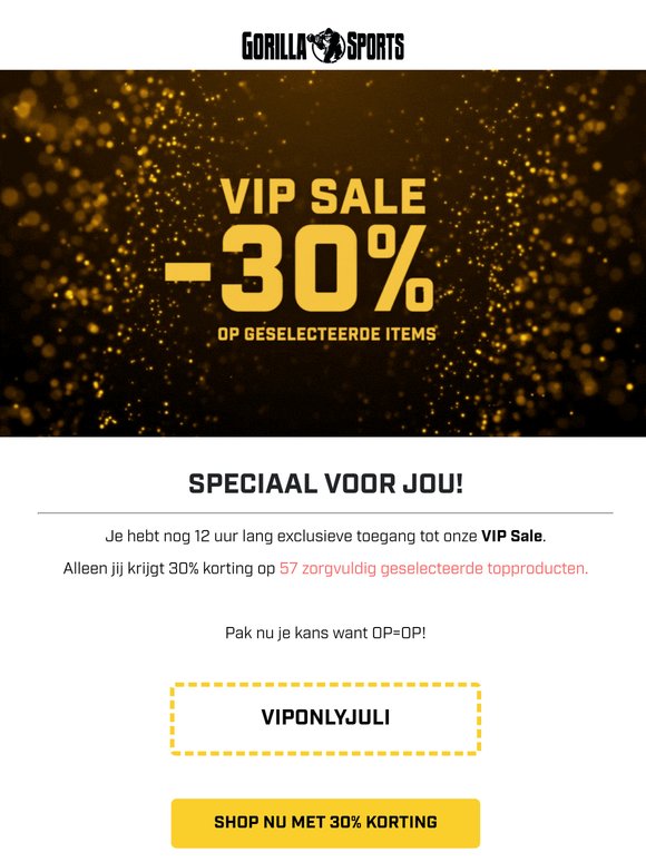 VIP korting eindigt vanavond om 23:59