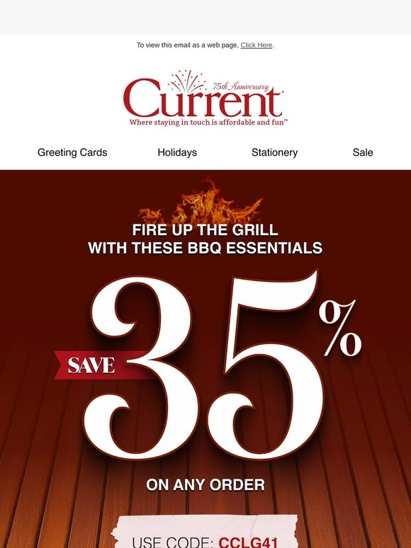 35% off everything you need for summer entertaining