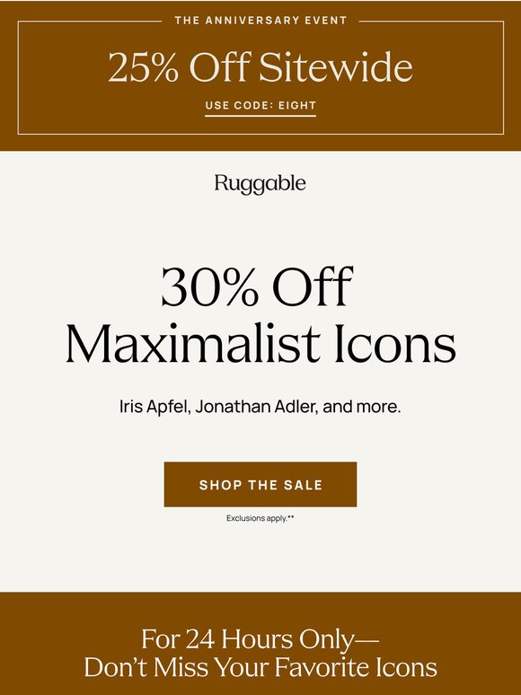 Icons only—25% off today only