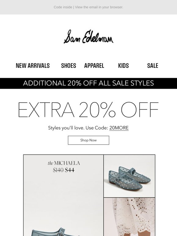 4 Days Only: Extra 20% Off