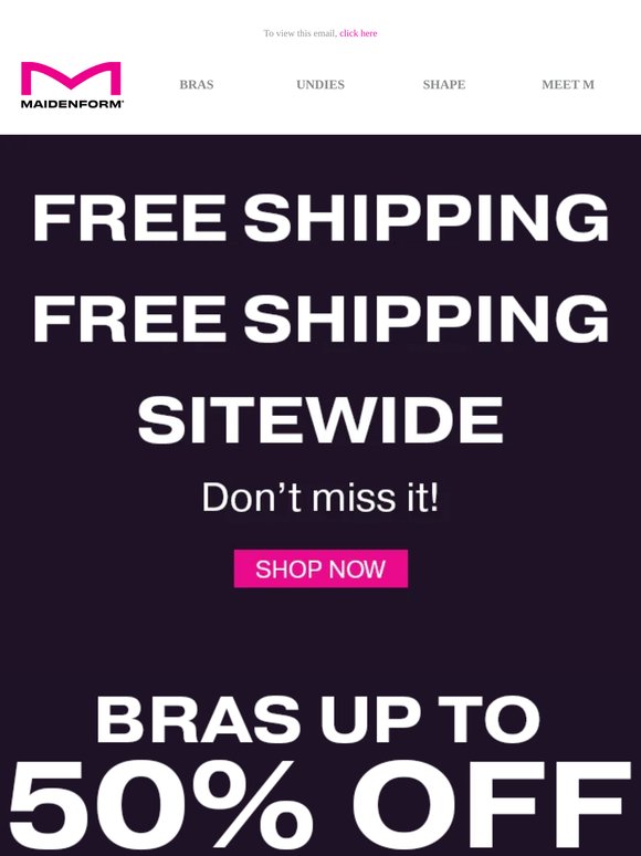 Everything *Ships Free* But Not for Long…