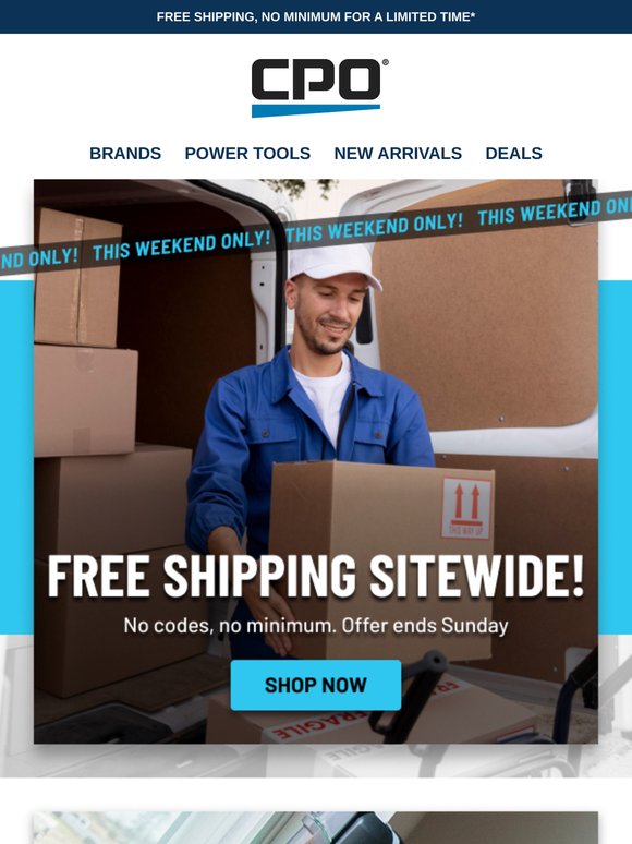 🚚 Free Shipping Weekend Is Here